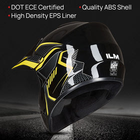 ILM helmet side profile highlighting aerodynamic shape benefit