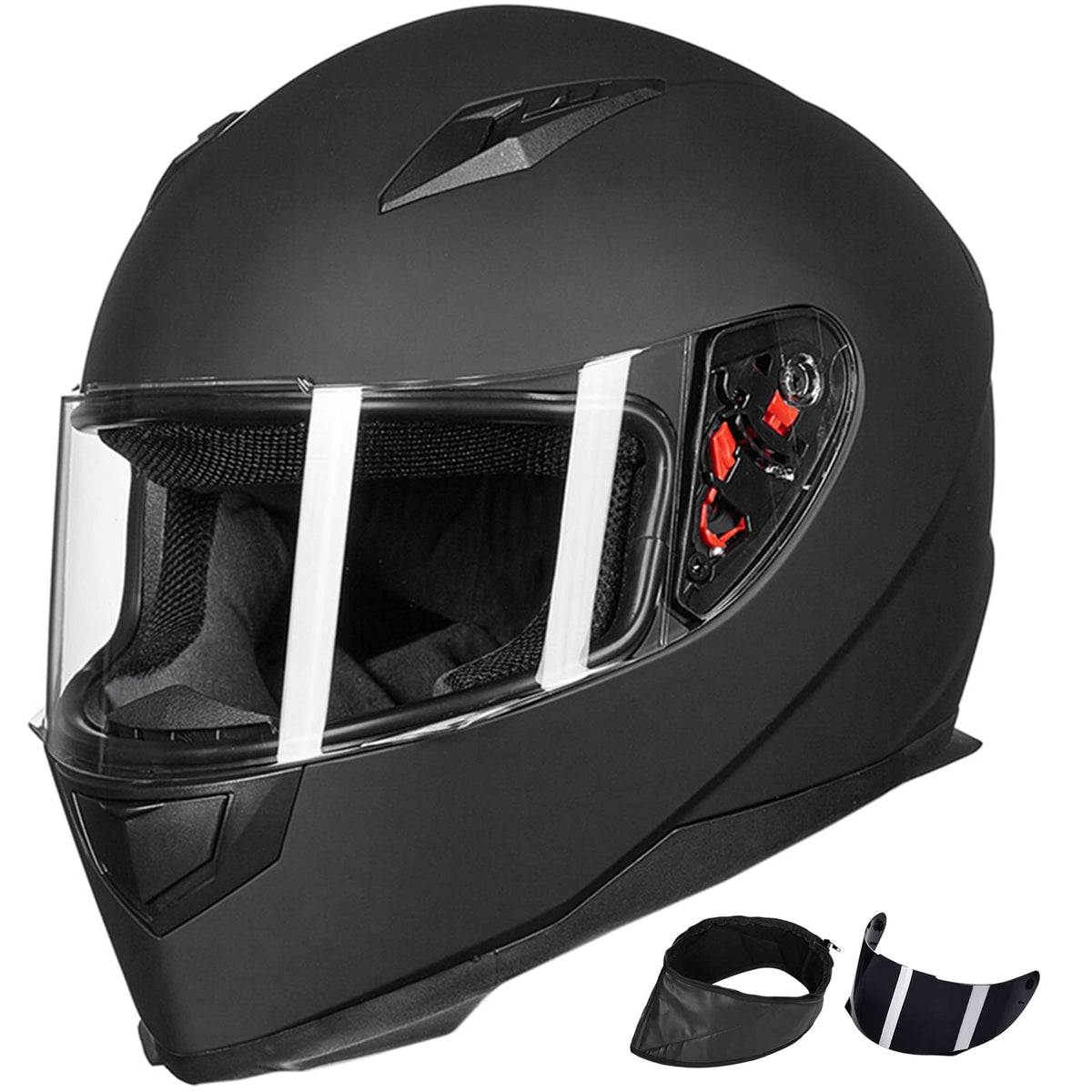 ILM front view of helmet showing shape and ventilation, improves wind handling