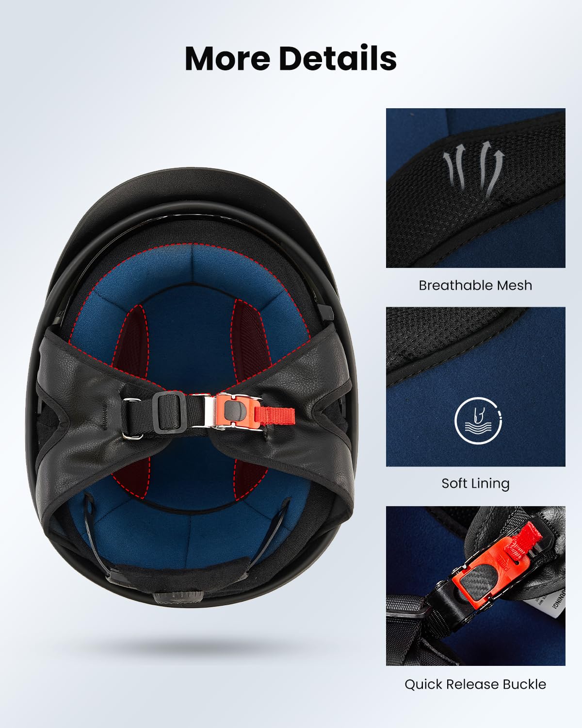 ILM inner liner padding interior shot showing comfort and moisture-wicking benefit