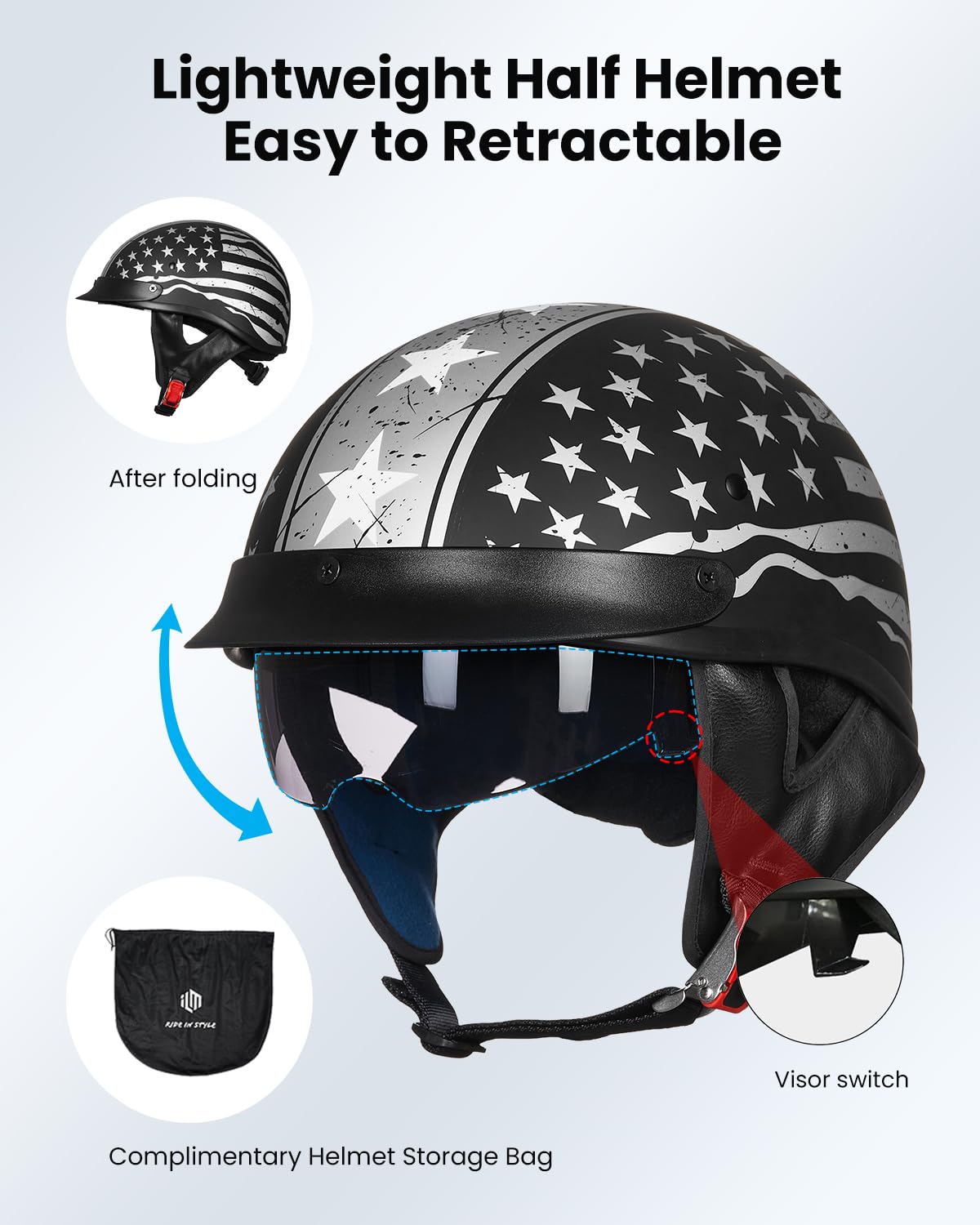 ILM helmet quick-release buckle detail enabling fast on and off