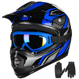 ILM helmet front view showing DOT sticker and clear protection