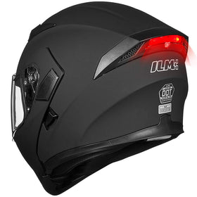 ILM helmet front view matte black showing sleek design and protection