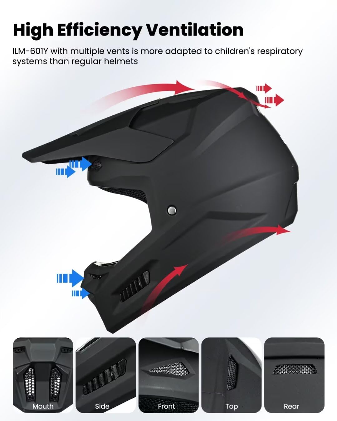 ILM removable brim snap fastener view showing secure sun protection