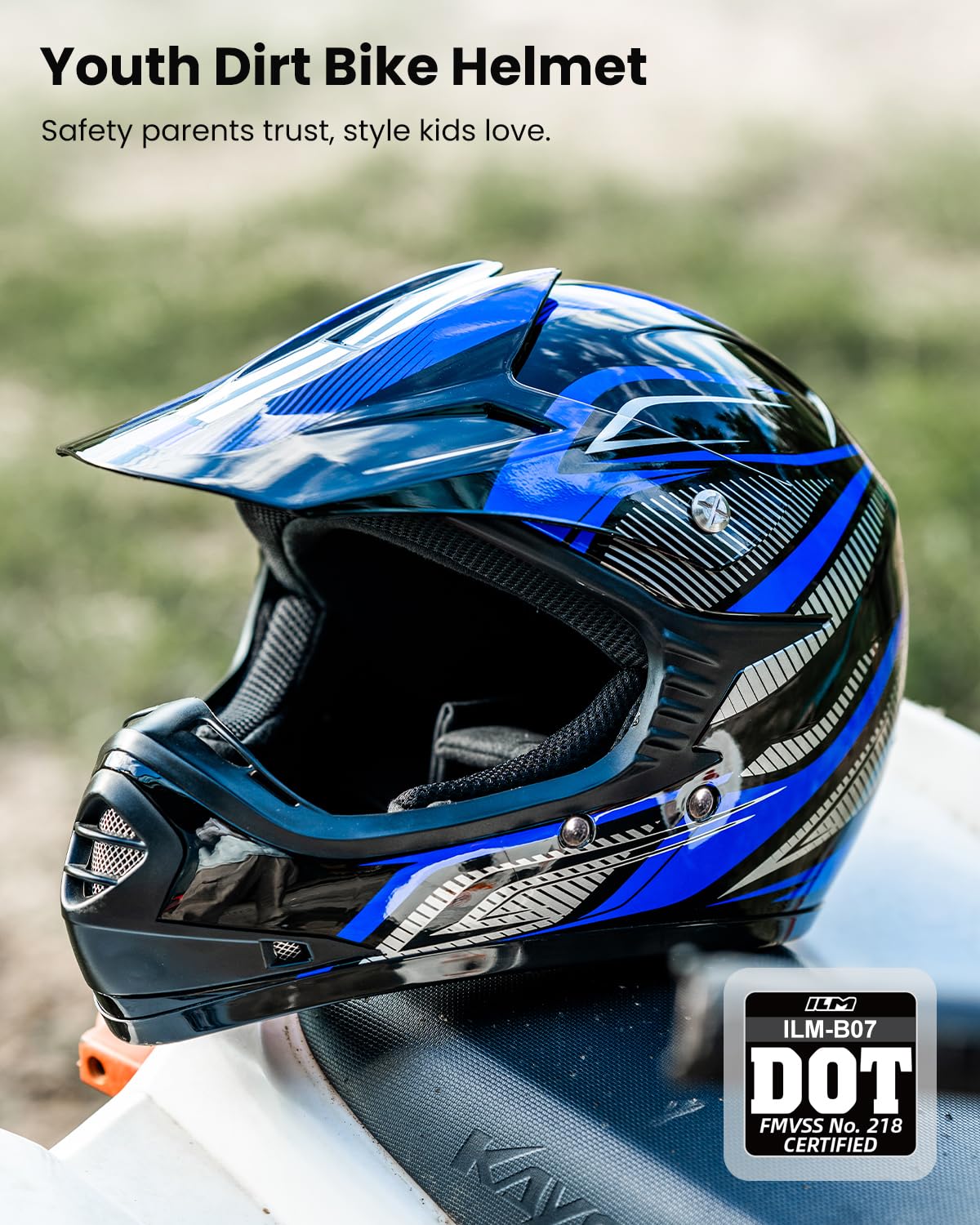 ILM helmet side profile highlighting vents for improved airflow