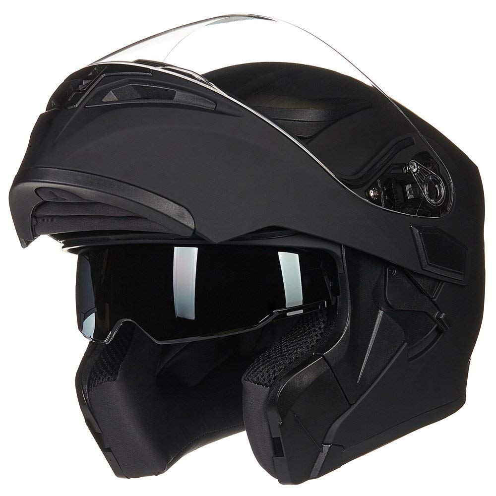 ILM helmet close-up of clear visor demonstrating wide-view visibility
