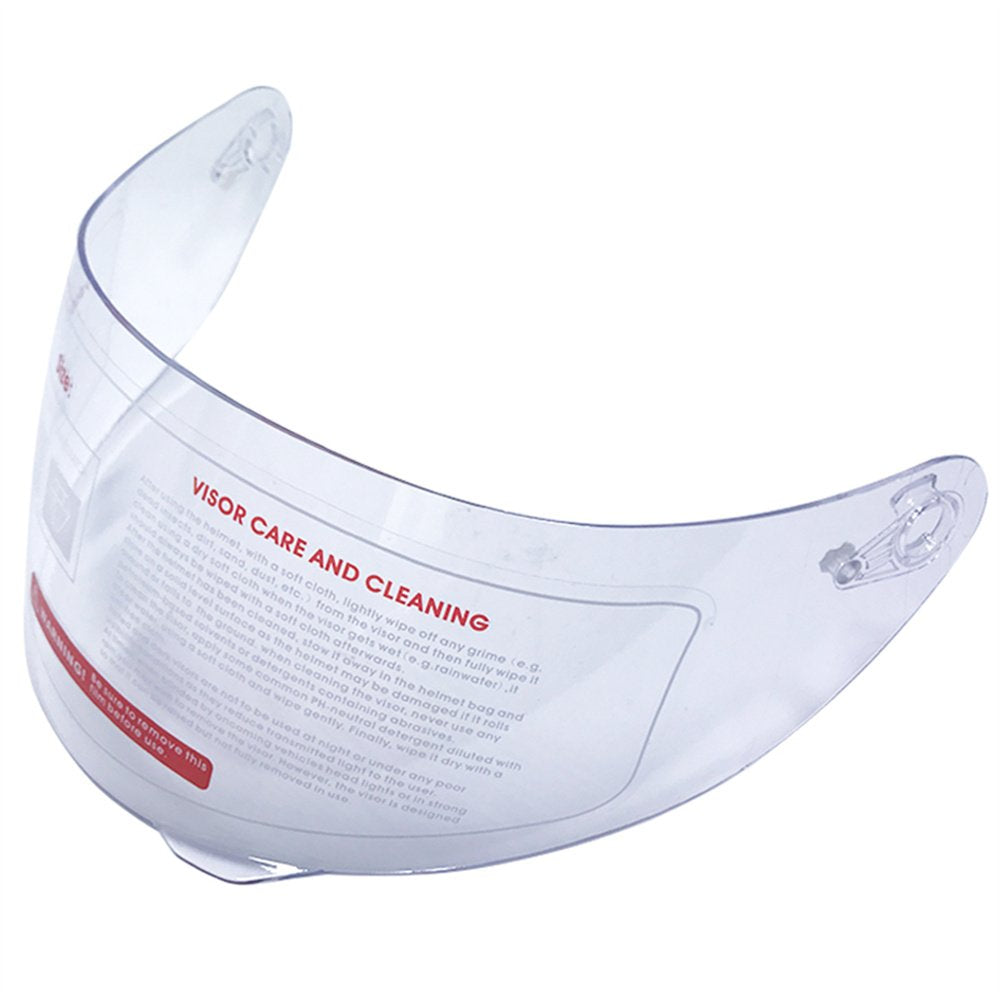 ILM visor front view showing clear transparency and fit benefit