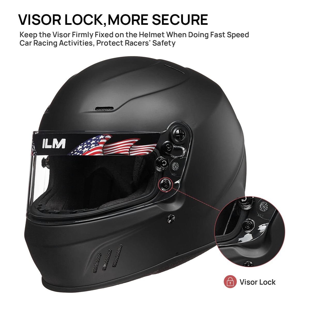 ILM Model 760 visor sunshade detail showing 40 mm film reducing glare