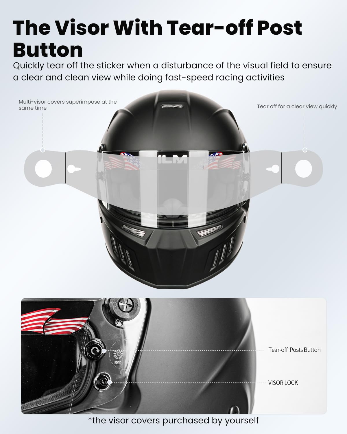 ILM threaded M6 insert detail enabling HANS compatibility and quick installation