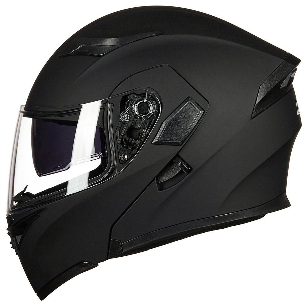 ILM helmet clear visor close-up showing anti-scratch treated surface