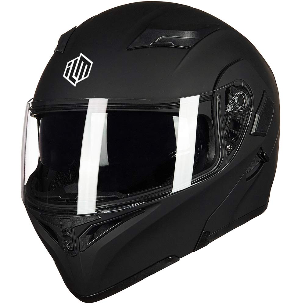 ILM helmet internal sun shield retracted for bright-light flexibility
