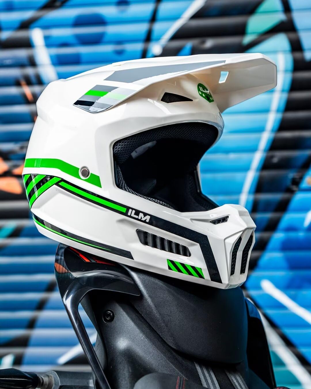 ILM youth helmet in use on trail demonstrating ventilation benefit