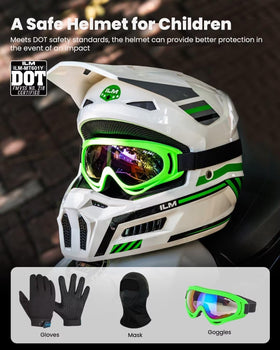ILM helmet side profile with visor snap showcasing secure fit