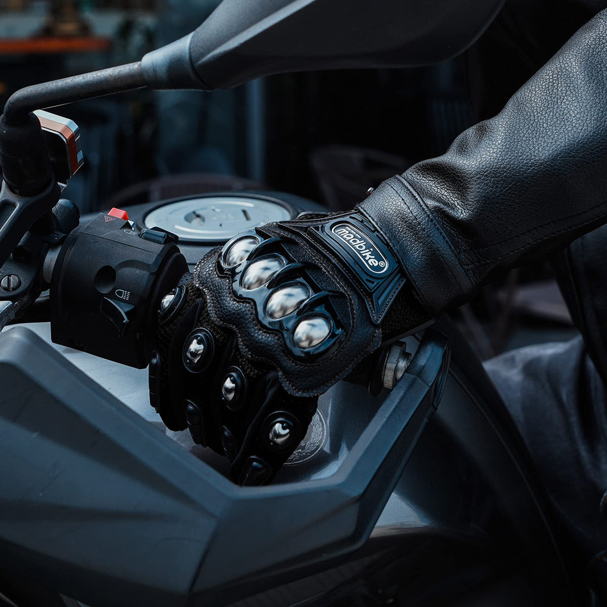ILM gloves next to helmet for size and scale clarity