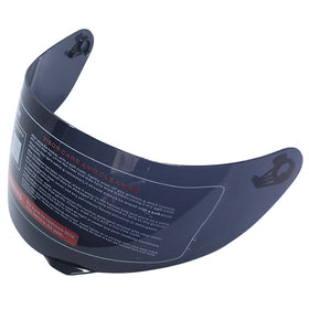 ILM visor front view showing full tinted shield and clear optics benefit