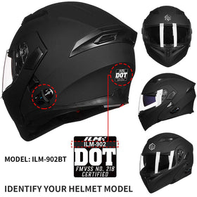 ILM visor mounted on helmet demonstrating fit and improved sightline