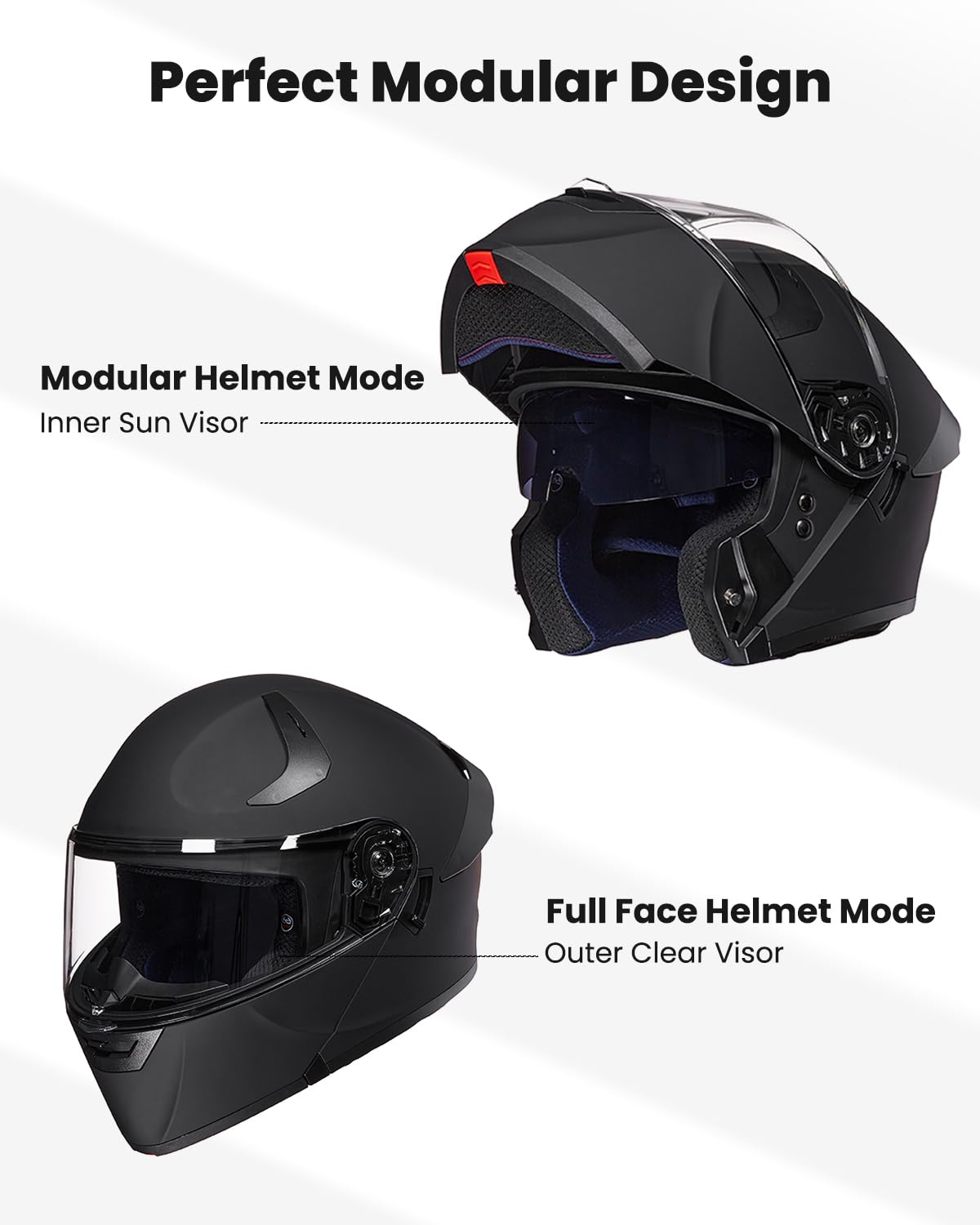 ILM WS206 side profile highlighting modular flip-up design and sleek aerodynamic shape for comfort