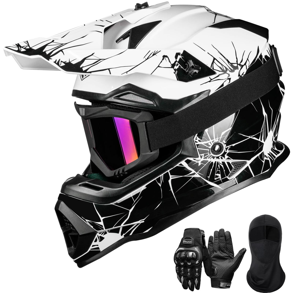 ILM WS901 front view helmet showing shell and graphics for clear protection