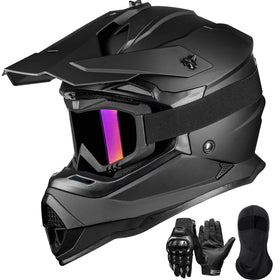 ILM WS901 front view helmet showing matte black finish and protective design