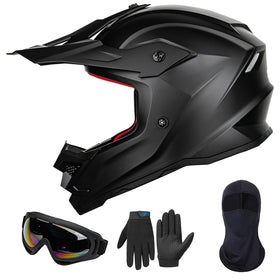 ILM front view matte black helmet showing sleek shell and clear protection