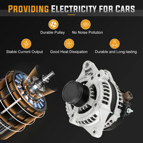 ILONPA alternator cooling fan and vents highlighting improved heat control