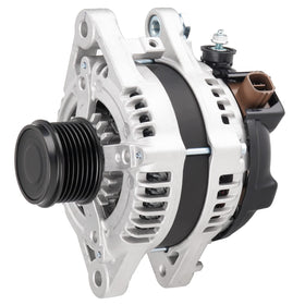 ILONPA alternator front view showing durable housing and mounting points for easy fit