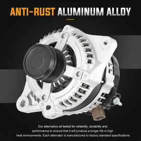 ILONPA alternator installed in engine bay illustrating direct replacement fit