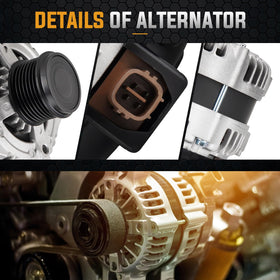 ILONPA alternator pulley closeup showing SD7 pulley for reliable belt engagement