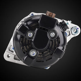 ILONPA alternator size comparison with ruler showing compact dimensions for fitment