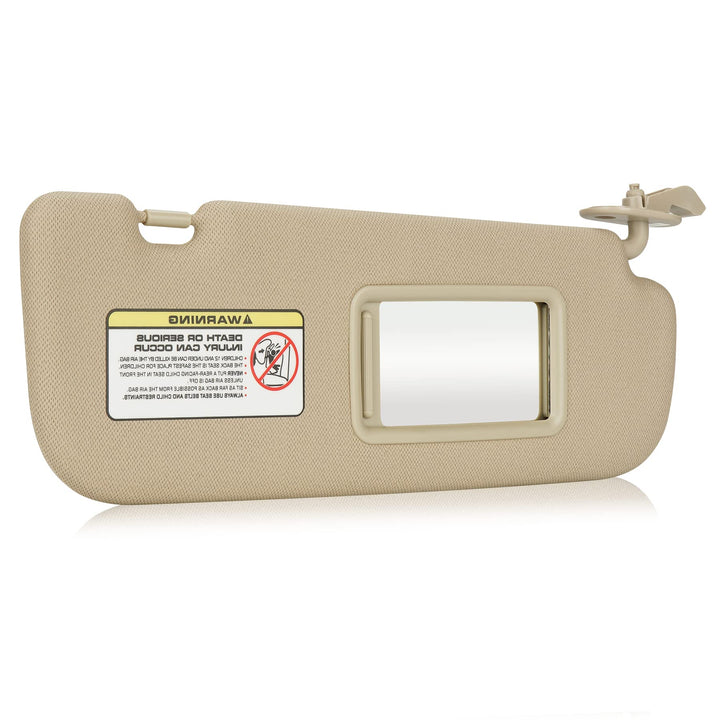 ILONPA beige passenger visor front view showing fit and color matching benefit