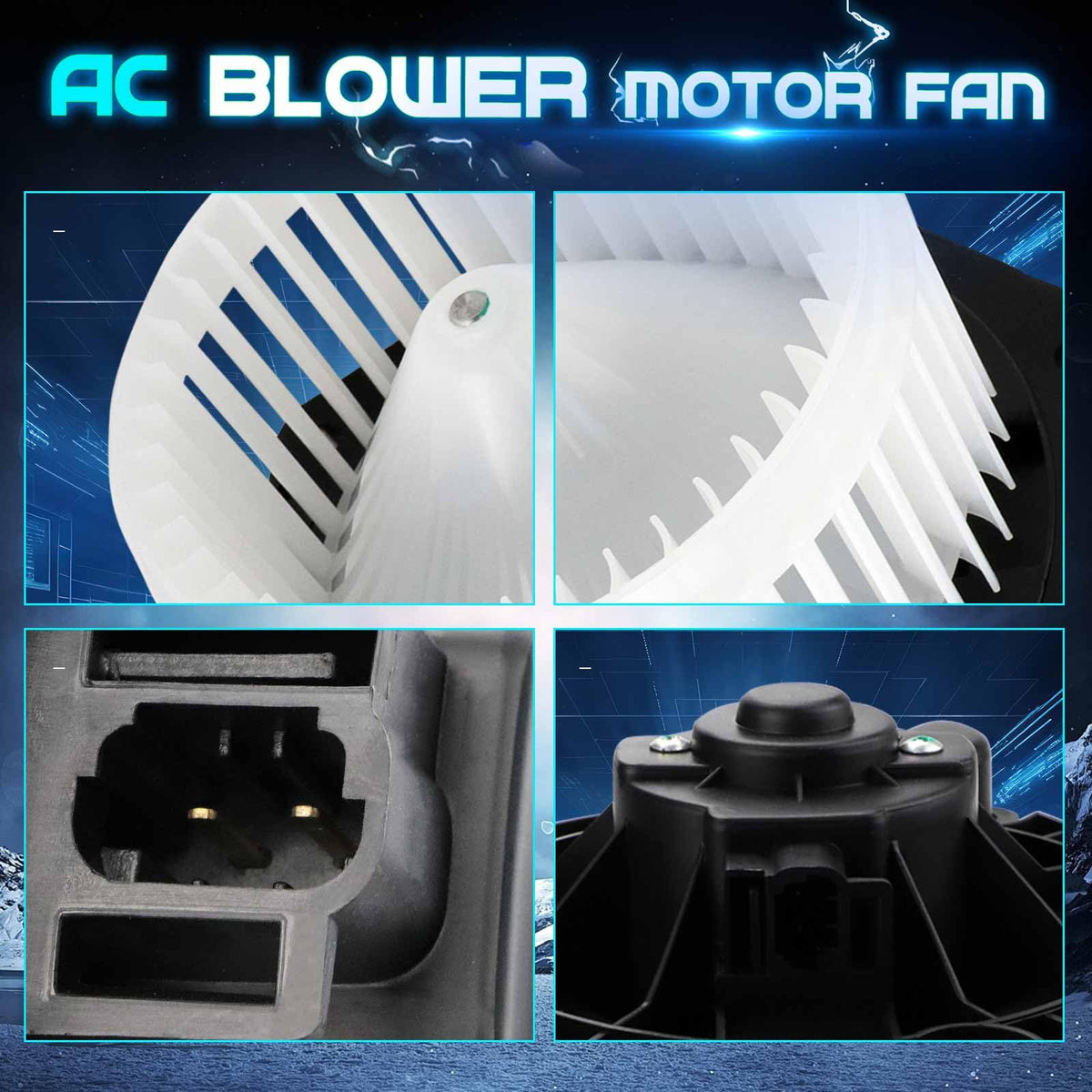 ILONPA blower motor installed in vehicle HVAC to restore vent airflow benefit