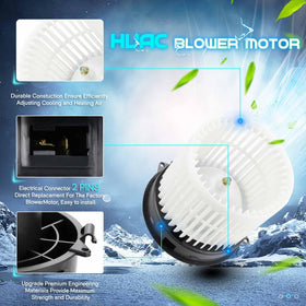 ILONPA blower motor installed in HVAC housing demonstrating correct fitment