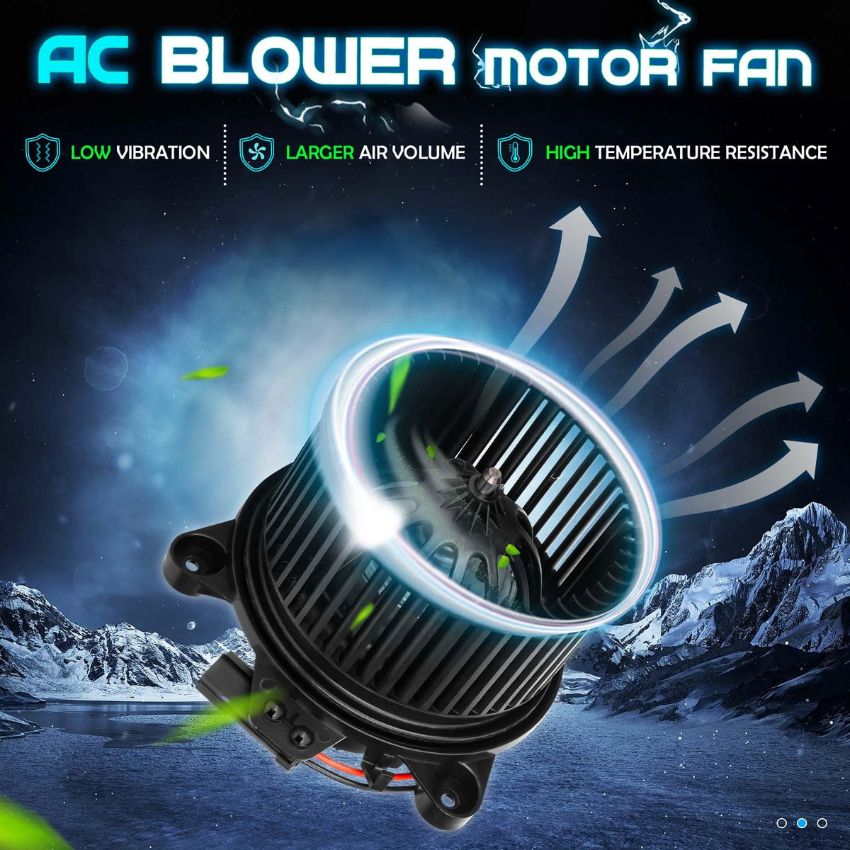 ILONPA blower motor side profile highlighting durable housing benefit