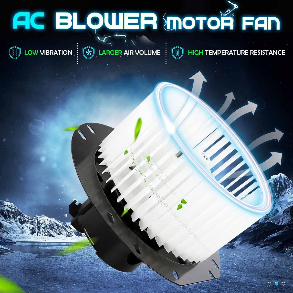 ILONPA blower motor side profile highlighting robust construction benefit