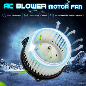 ILONPA closeup of fan wheel blades and hub, showing balanced design for smoother airflow