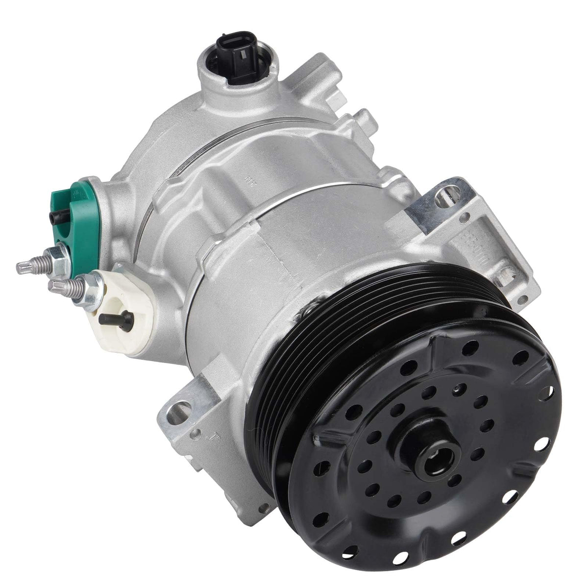 ILONPA compressor front view showing mounting points and fitment benefit