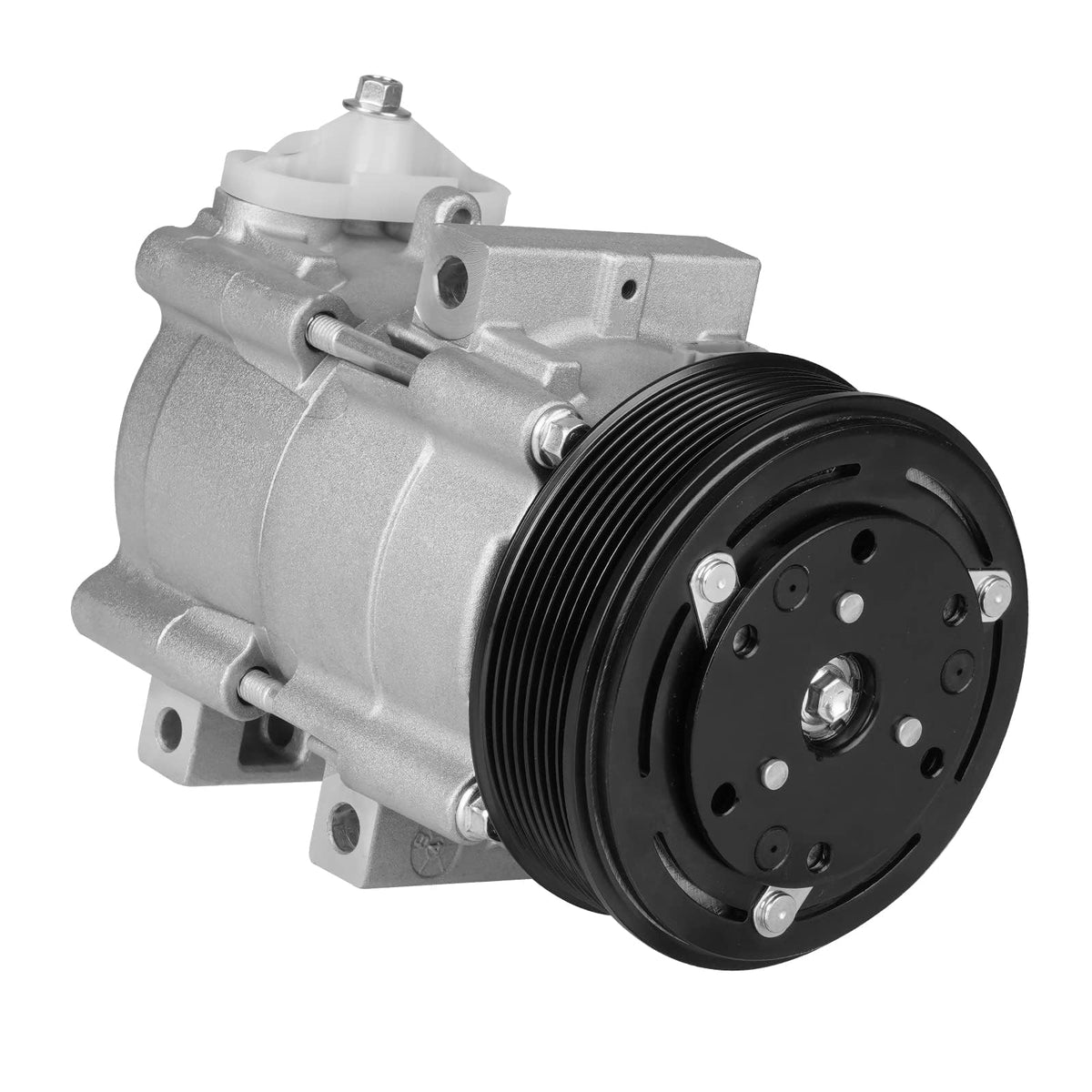 ILONPA compressor front view showing robust housing and mounting points, reliable fit