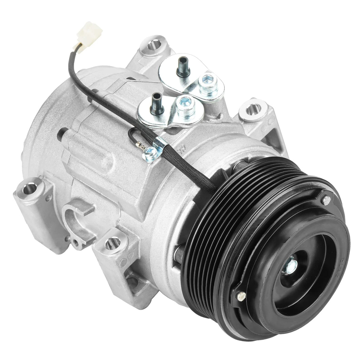 ILONPA compressor front view showing mounting and benefit of direct-fit replacement
