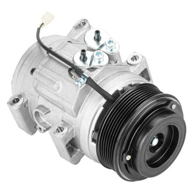 ILONPA compressor front view showing mounting and benefit of direct-fit replacement