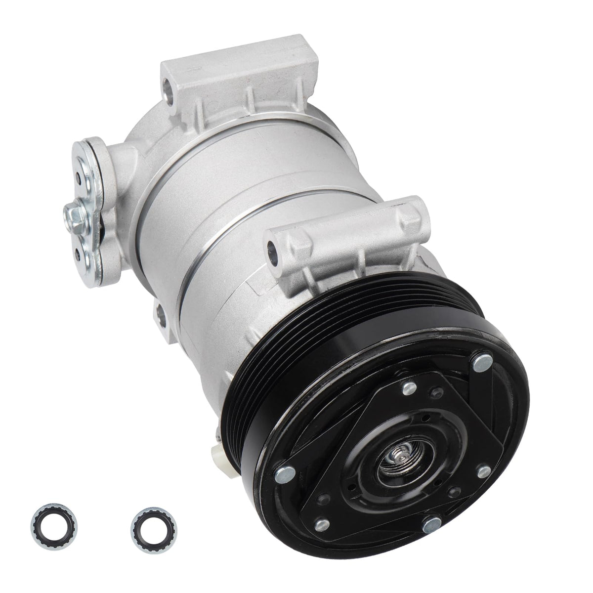 ILONPA compressor front view showing unit and mounting points for easy fit