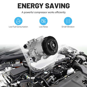 ILONPA compressor installed in engine bay illustrating vehicle compatibility