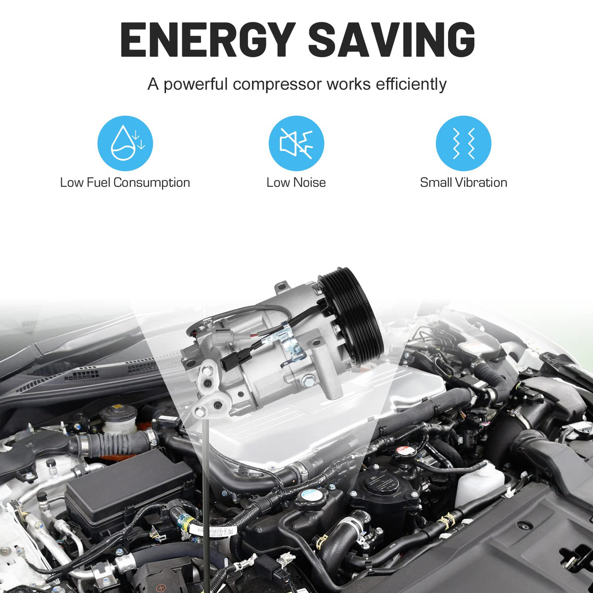 ILONPA compressor installed in vehicle showing restored cooling performance