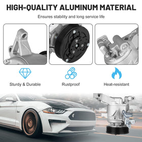 ILONPA compressor aluminum alloy finish closeup showing corrosion resistance benefit