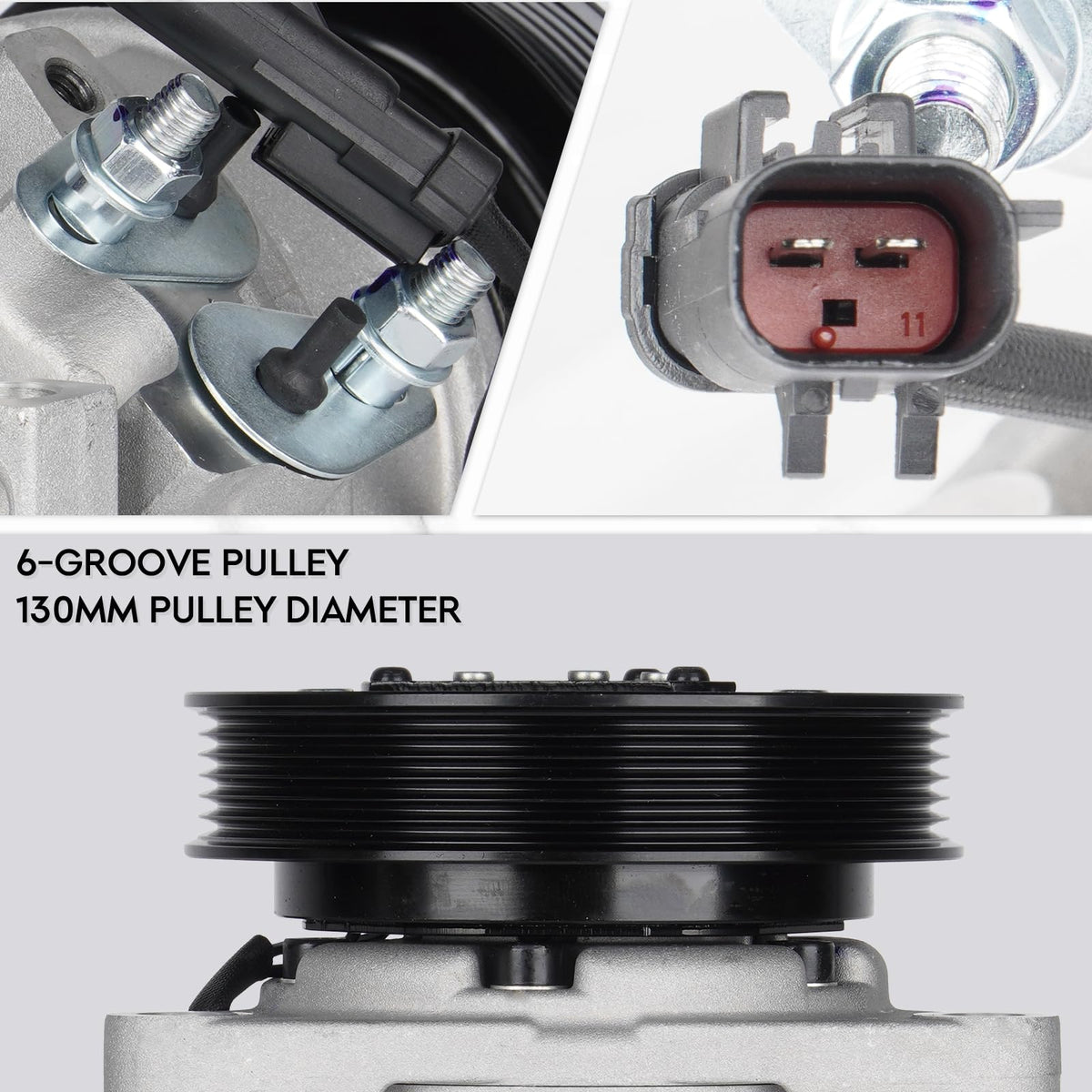 ILONPA compressor packaging and included parts showing ready-to-install convenience