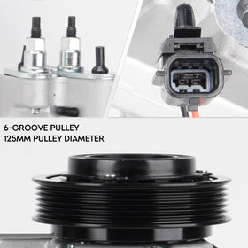 ILONPA pulley detail showing 6-groove 125mm pulley for accurate belt match
