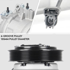 ILONPA pulley detail showing six grooves for correct belt alignment benefit