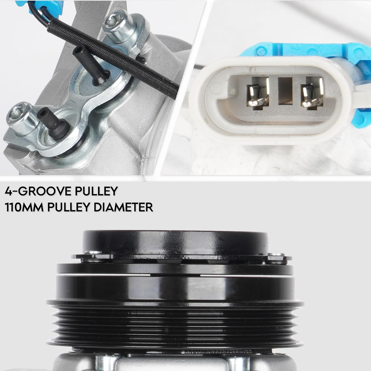 ILONPA compressor side mounting points for easy bolt alignment