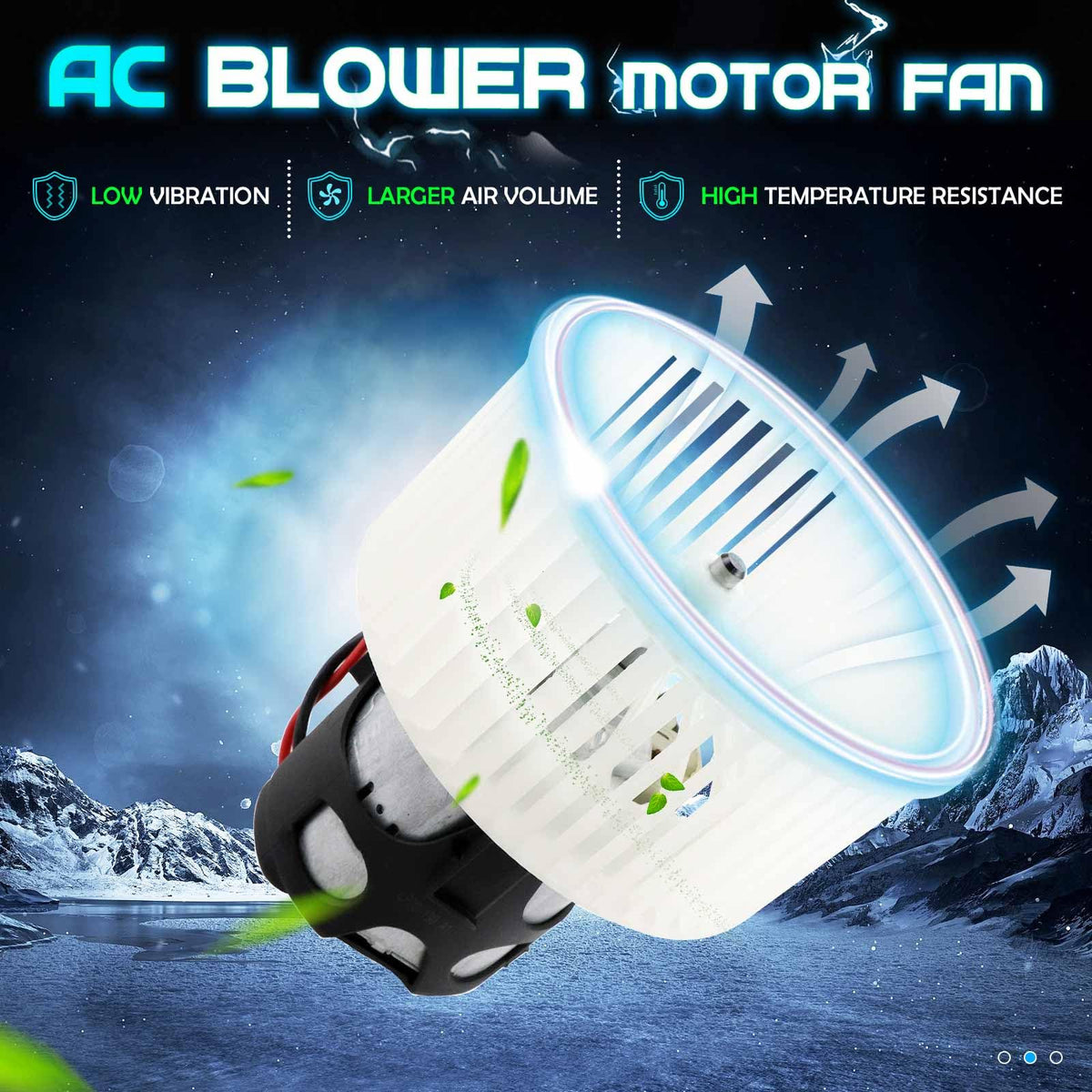ILONPA close-up of fan cage blades highlighting balanced design and improved airflow
