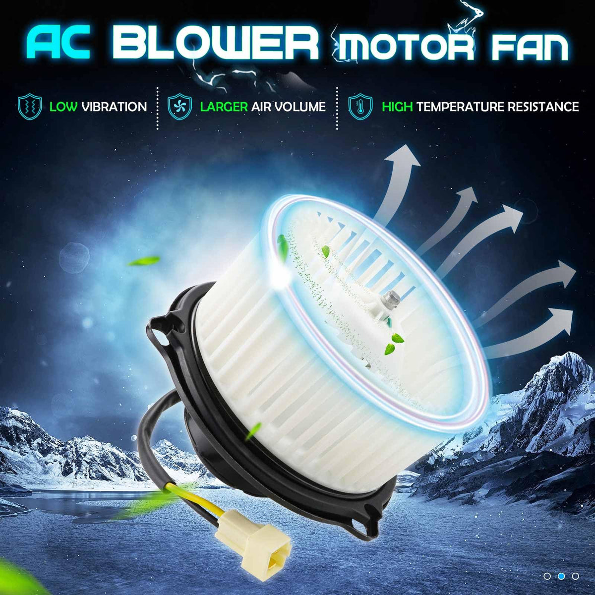 ILONPA fan wheel closeup highlighting balanced blades for quieter operation