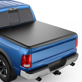 ILONPA front view of packaged 6.6FT tonneau cover showing fitment information and compact packing for simple installation