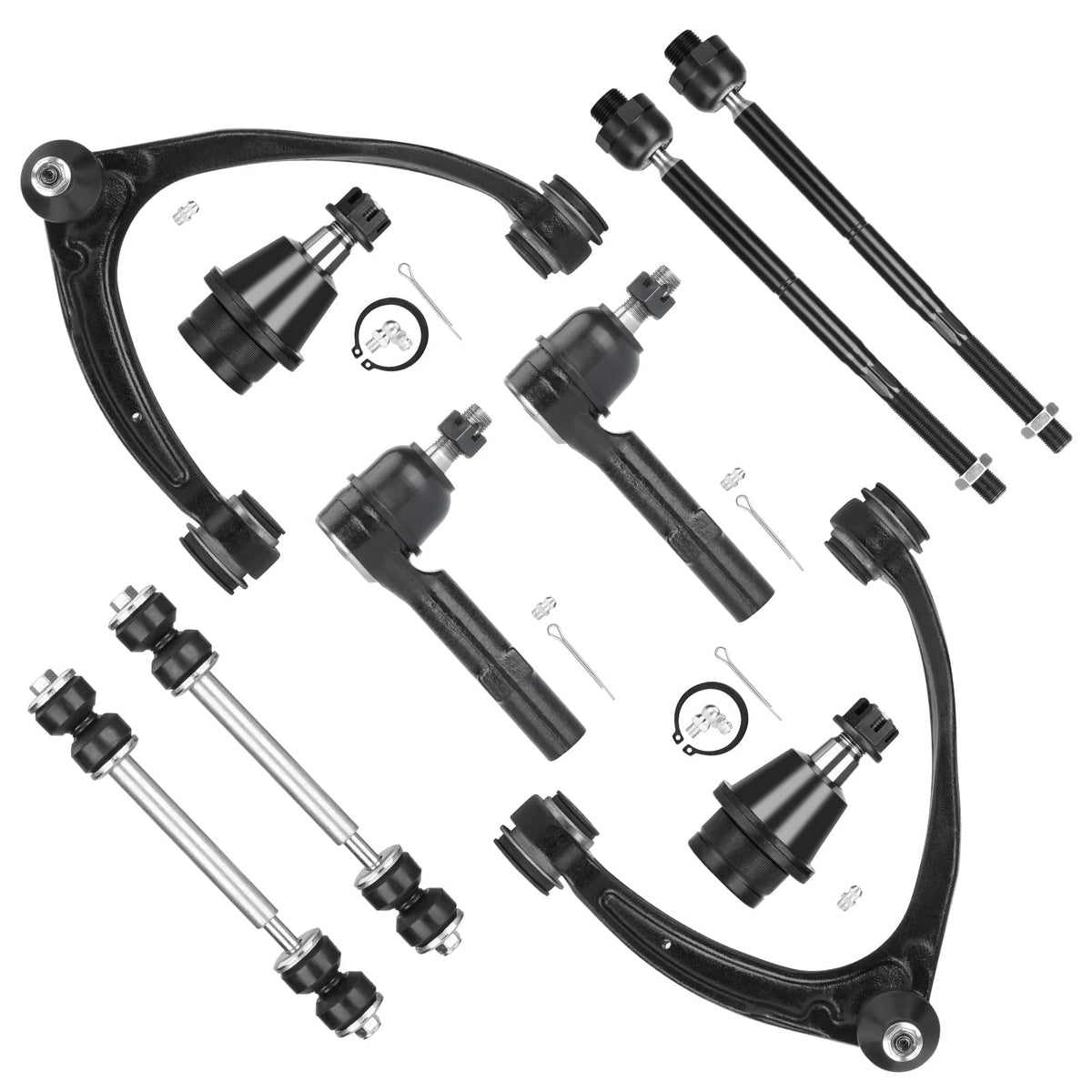 ILONPA front suspension kit packaging showing all included components and quick benefit